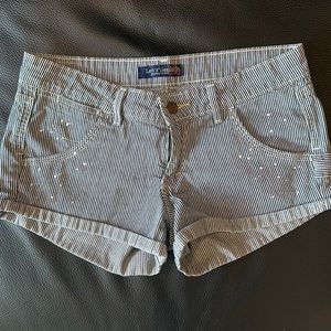 Levi’s Jeans “Painters” Striped Jean Shorts Size 5